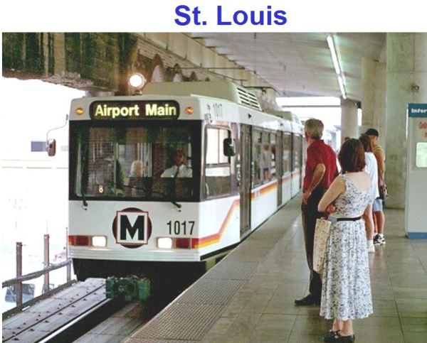 St. Louis is one example for which study data was available. Metrolink light rail transit system has attracted a more diverse ridership than bus system.