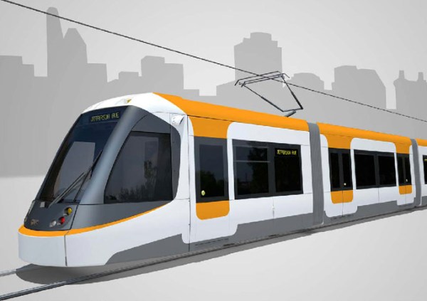 Cincinnati streetcar on order from builder CAF. Simulation: City of Cincinnati.